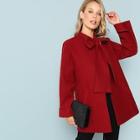 Shein Tie Neck Coat