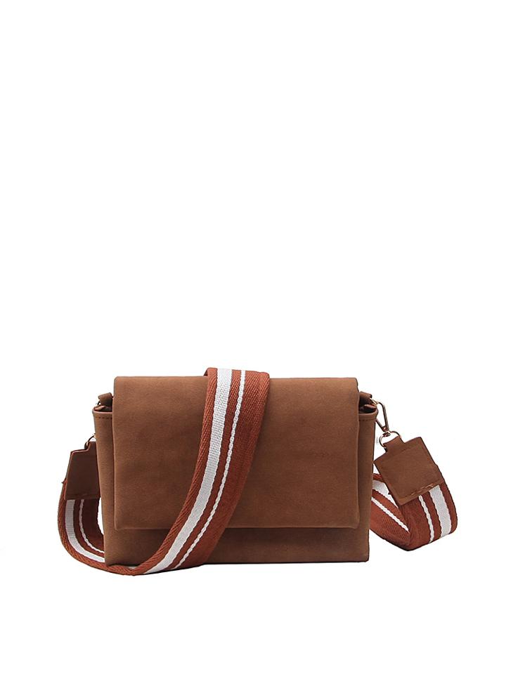 Shein Flap Shoulder Bag With Guitar Strap