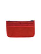 Shein Bright Red Cosmetic Storage Mesh Nylon Bag