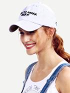 Shein White Letters Decorated Baseball Hat