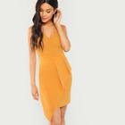 Shein Plunging Neck Overlap Front Dress