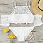 Shein Knot Back Crochet Bikini Set