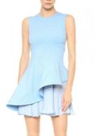 Rosewe Elegant Round Neck Sleeveless High Low Dress For Lady