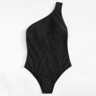 Shein One Shoulder Caged Back Swimsuit