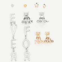 Shein Metallic Stud Earrings 5pairs
