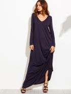 Shein Double V Neckline Oversized Maxi Dress