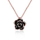 Shein Rose Shaped Pendant Chain Necklace