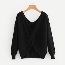 Shein Drop Shoulder Twist Detail Jumper