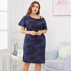 Shein Plus Tie Dye Split Side Night Dress
