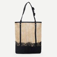 Shein Studded Decor Lace Tote Bag