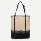 Shein Studded Decor Lace Tote Bag