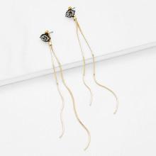 Shein Eyes Detail Threader Earrings