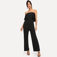 Shein Flounce Tube Jumpsuit