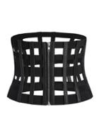 Shein Black Cutout Zipper Corset Belt