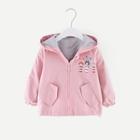 Shein Toddler Girls Rabbit Print Hooded Jacket