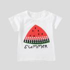 Shein Girls Watermelon Print T-shirt