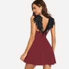 Shein Contrast Wing Back Cami Dress