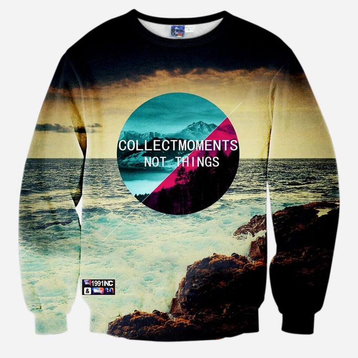 Shein 3d Star Printed Round Neck Sweatshirts