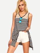 Shein Multicolor Sleeveless Patchwork Lace Tank Top