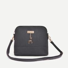 Shein Minimalist Dome Bag With Deer Charm
