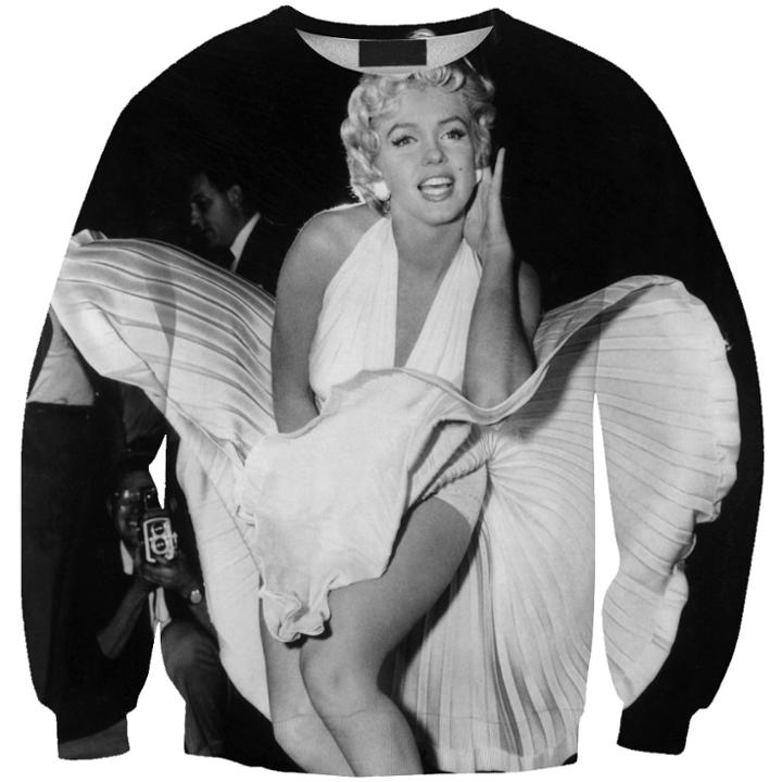 Shein 3d Super Star Printed Sweater