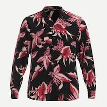 Shein Men Jungle Leaf Print Buttoned Shirt