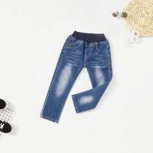 Shein Boys Embroidery Detail Denim Pants