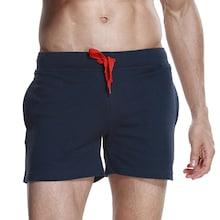 Shein Men Letter Print Back Drawstring Shorts