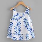 Shein V Neckline Tiered Cami Top