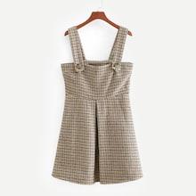 Shein Houndstooth Overall Dress