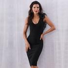 Shein Ruffle Embellished Open Back Shell Fitted Dress
