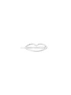 Shein Silver Minimalist Lip-shaped Hair Clip