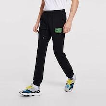 Shein Men Waist Elastic Drawstring Letter Pants