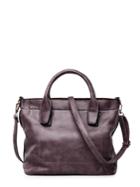 Shein Faux Leather Grab Bag With Adjustable Strap