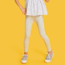 Shein Girls Elastic Waist Heather Knit Leggings