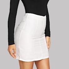 Shein Zipper Up Solid Skirt