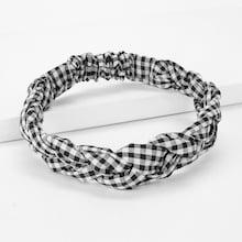 Shein Braided Gingham Headband
