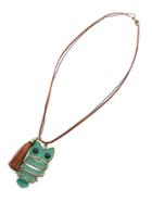 Shein Owl & Tassel Pendant Long Necklace