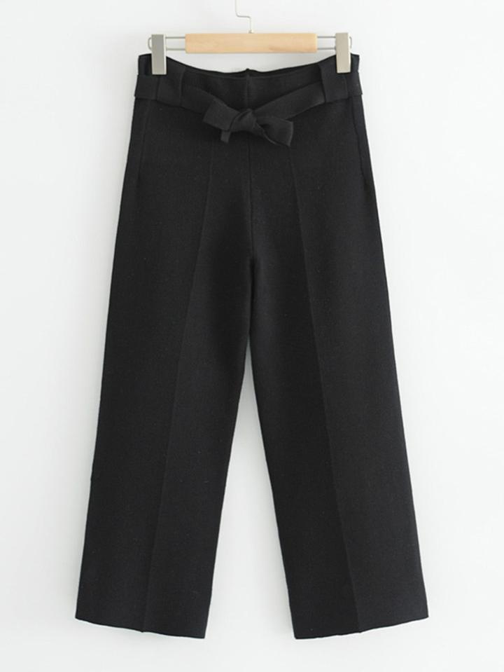 Shein Self Tie Knit Pants