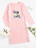 Shein Banana Print Patched Night Dress