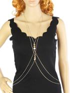 Shein Gold Plated Body Chain Necklace