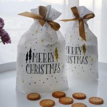 Shein Christmas Slogan Print Drawing Bag 10pcs