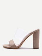 Shein Clear Design High Heeled Sandals