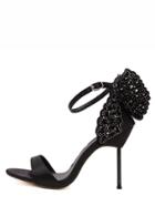 Shein Black Peep Toe Butterfly Decorated Pumps