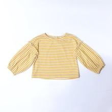 Shein Toddler Girls Frill Trim Striped Tee