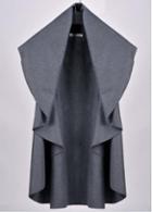Rosewe Enchanting Deep Grey Turndown Collar Sleeveless Trench Coat