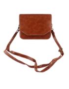 Shein Brown Pu Leather Shoulder Bag