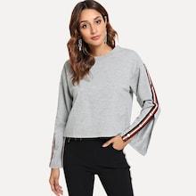 Shein Contrast Taped Sweatshirt