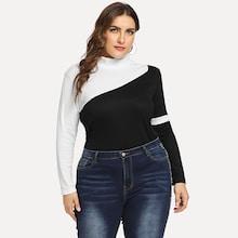 Shein Plus Two Tone Tee