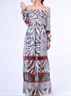 Shein Multicolor Sheer Contrast Lace Leopard Zebra Dress